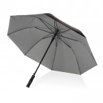 Grote paraplu met 2kleurig design kleur zilver vijfde weergave