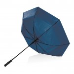 Grote paraplu met 2kleurig design kleur marineblauw derde weergave