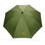 Reclame paraplu met grote afmetingen kleur donkergroen weergave met logo