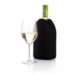 Thermisch wijndeksel gepersonaliseerd met logo kleur zwart