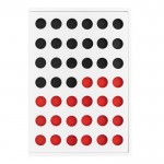 Houten vier-op-een-rij spel met logo kleur wit derde weergave