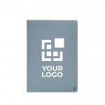 Steenpapieren A5 notitieboekjes met logo weergave met jouw bedrukking