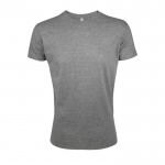 Reclame T-shirts met logo, 150 g/m2 in de kleur gemarmerd grijs
