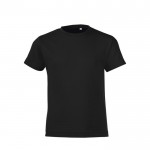 Katoenen T-shirts voor kinderen, 150 g/m2 in de kleur zwart