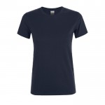 Bedrukte dames T-shirts, 150 g/m2 in de kleur donkerblauw