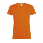 Bedrukte dames T-shirts, 150 g/m2 in de kleur oranje