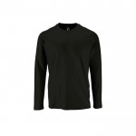 T-shirt 100% katoen met lange mouwen 190 g/m2 SOL'S Imperial kleur zwart derde weergave