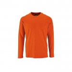 T-shirt 100% katoen met lange mouwen 190 g/m2 SOL'S Imperial kleur oranje