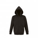 Kinder hoodies met opdruk, 260 g/m2 in de kleur zwart
