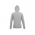 Heren sweatshirt van katoen en polyester 280g/m2 SOL'S Spike kleur lichtgrijs achter aanzicht