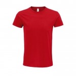 Bedrukt shirt van biologisch katoen, 140 g/m2 in de kleur rood