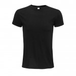 Bedrukt shirt van biologisch katoen, 140 g/m2 in de kleur zwart