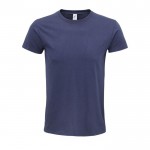 Bedrukt shirt van biologisch katoen, 140 g/m2 in de kleur marineblauw