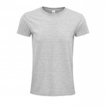 Bedrukt shirt van biologisch katoen, 140 g/m2 in de kleur gemarmerd grijs