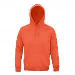 Eco sweatshirt met capuchon 280 g/m2 kleur oranje