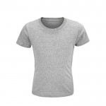 Eco T-shirts voor kinderen, 150 g/m2 in de kleur gemarmerd grijs
