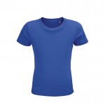 Eco T-shirts voor kinderen, 150 g/m2 in de kleur koningsblauw