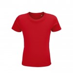 Eco T-shirts voor kinderen, 150 g/m2 in de kleur rood