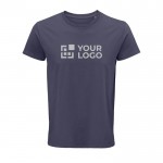 Eco t shirts met bedrijfslogo weergave met jouw bedrukking