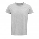 T-shirts met bedrijfslogo, 150 g/m2 in de kleur gemarmerd grijs