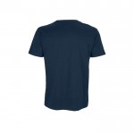 T-shirt van gerecycled materiaal 170 g/m2 SOL'S Odyssey kleur marineblauw achter aanzicht