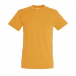 Goedkope T-shirts met logo, 150 g/m2 in de kleur honing