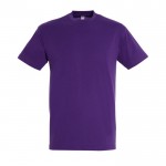 Goedkope T-shirts met logo, 150 g/m2 in de kleur paars