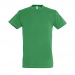 Goedkope T-shirts met logo, 150 g/m2 in de kleur groen