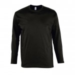 Bedrukt shirt met lange mouwen, 150 g/m2 in de kleur zwart