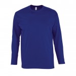 Bedrukt shirt met lange mouwen, 150 g/m2 in de kleur ultramarijn blauw