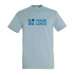 Katoenen unisex T-shirts met logo, 190 g/m2 weergave met jouw bedrukking