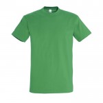 Katoenen unisex T-shirts met logo, 190 g/m2 in de kleur groen