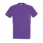 Katoenen unisex T-shirts met logo, 190 g/m2 in de kleur paars