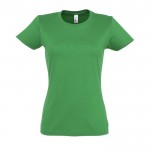 Gepersonaliseerde dames T-shirts, 190 g/m2 in de kleur groen