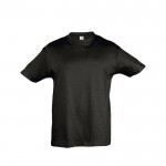 Kindershirt voor merchandising, 150 g/m2 in de kleur zwart