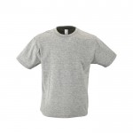 Kindershirt voor merchandising, 150 g/m2 in de kleur gemarmerd grijs