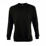 Bedrukte sweater met ronde hals, 280 g/m2 in de kleur zwart