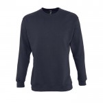 Bedrukte sweater met ronde hals, 280 g/m2 in de kleur donkerblauw