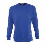 Bedrukte sweater met ronde hals, 280 g/m2 in de kleur koningsblauw