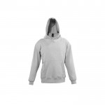 Kinder sweater van katoen en polyester 280g/m2 SOL'S SLAM kleur gemarmerd grijs