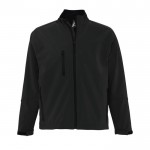 Softshell jas als relatiegeschenk, 340 g/m2 in de kleur zwart