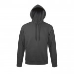 Bedrukte hoodies met voorzak, 280 g/m2 in de kleur donkergrijs