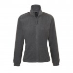 Fleece dames vest met bedrijfslogo, 300 g/m2 in de kleur gemarmerd grijs