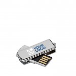 Metalen UDP USB stick met logo weergave met jouw bedrukking