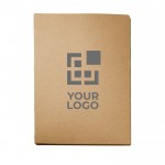Kartonnen notitieblok met logo weergave met jouw bedrukking