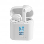 Bluetooth 5.0 oordopjes met logo weergave met jouw bedrukking