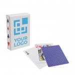 Poker kaartspel met logo weergave met jouw bedrukking