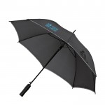 Elegante paraplu met bedrukking weergave met jouw bedrukking