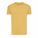 T-shirt van gerecycled en bio katoen 180 g/m2 Iqoniq Bryce kleur geel