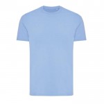 T-shirt van gerecycled en bio katoen 180 g/m2 Iqoniq Bryce kleur pastel blauw